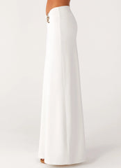 Shoreline Glow Maxi Skirt Off White