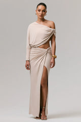 Marlena Stone Twisted Split Maxi Skirt
