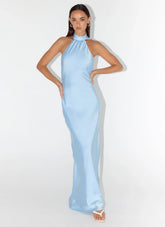Keena Scarf Maxi Dress Blue