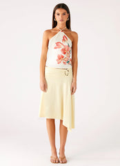 Loreta Beaded Tie Back Top Siena Floral