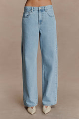 Mannon Mid Rise Denim Jeans 80S Blue