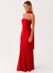 Under The Pagoda Maxi Dress Red