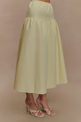Amirah Midi Skirt Lemon