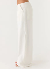 Seethal Low Rise Pants White