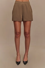 Korrie Suiting Short Cacao Brown