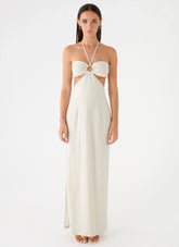 Laid Bare Maxi Dress Desert Stripe