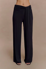 Ramona Modal Straight Leg Pant Black