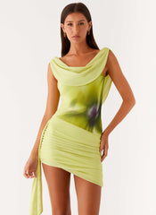 Good Fortune Mini Dress Lime