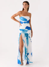 Laidee Maxi Dress Cerulean Bloom