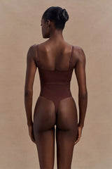 Saria High Waist Shapewear Briefs Espresso