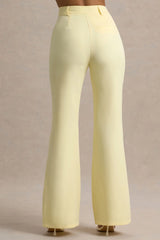 Jada Lemon Tailored Flared Leg Trousers