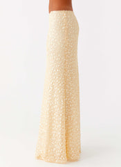 Honestly Sequin Maxi Skirt Yellow