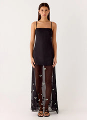 Jesiah Embellished Maxi Dress Black