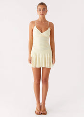 Emily Mini Dress Yellow