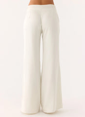 Elmah Low Rise Pants White