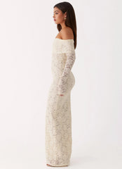 Yours Always Lace Maxi Dress Ivory