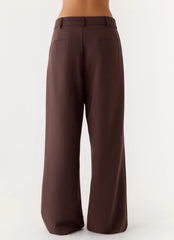 Sora Low Rise Pant Dark Chocolate