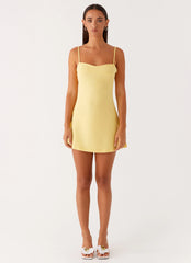 Cindy Mini Dress Yellow