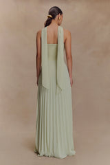Caira Chiffon Scarf Maxi Dress Sage