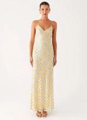 Truly Mine Maxi Dress Yellow