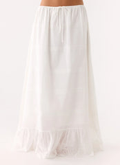 Lior Cotton Maxi Skirt White