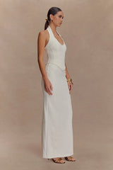 Meadow Corset Halter Top White