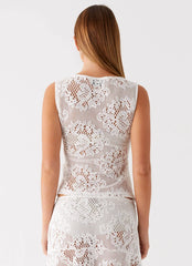 Virelle Lace Top Ivory