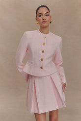 Cleo Boucle Mini Skirt Powder Pink