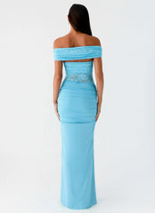 Either Way Maxi Dress Turquoise Blue