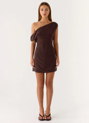 Mischa Mini Dress Chocolate Drizzle