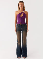 Oregon Flared Denim Jeans Dirty Black Wash