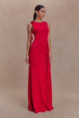 Monay Tulip Maxi Dress Raspberry