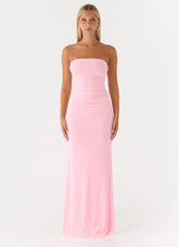 Iroha Strapless Maxi Dress Pink