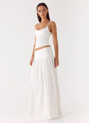 Jayne Maxi Skirt White