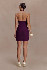 Jacky Tulip Mini Dress Plum