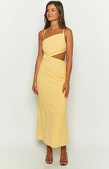 Cindy Yellow Maxi Dress