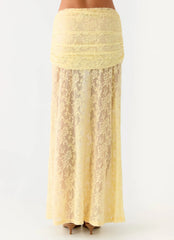 Farruko Jacquard Maxi Skirt Butter