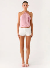 Sweet Skies Halter Top Pink