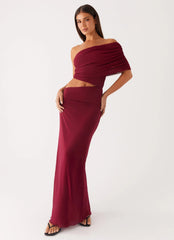 Gillian Maxi Dress Maroon