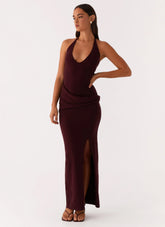 Lucky You Knit Maxi Dress Mulberry
