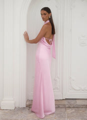 Keena Scarf Maxi Dress Pink