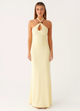 Instant Attraction Maxi Dress Yellow