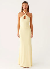 Instant Attraction Maxi Dress Yellow