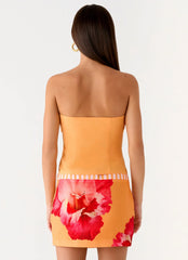 Kalya Mini Skirt Orange