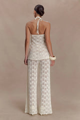 Glinda Crochet Pants Ivory