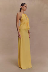 Katalina Chiffon Maxi Skirt Butterscotch