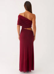 Gillian Maxi Dress Maroon