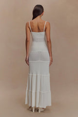 Finley Pointelle Knit Maxi Dress Ivory