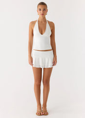 Illuminate Halter Top White
