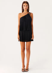 Makes Sense Mini Dress Black